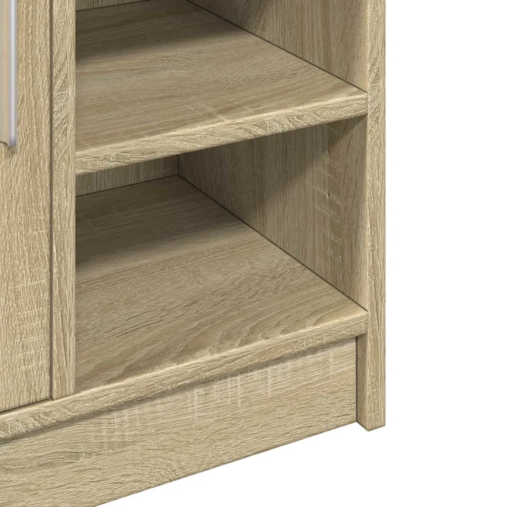 Armoire d'évier chêne sonoma 63x29x55 cm bois d'ingénierie