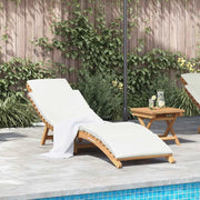 Lettino da Giardino con cuscino Marrone 198 x 55 x 58,5 cm 42008389
