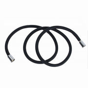 Trade Shop - Tubo Doccia Flessibile 1.5 Mt Nero Opaco 150 Cm Bagno Laccio Doccetta Box 87287 -