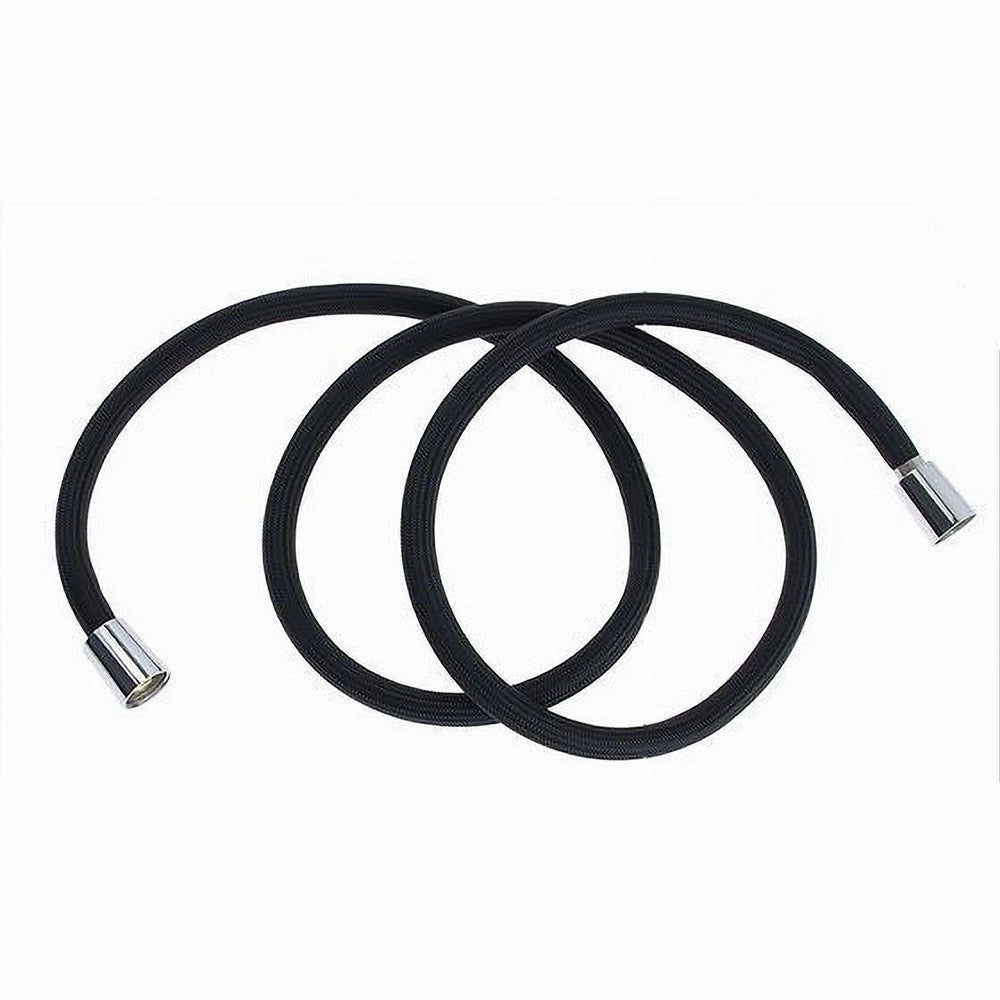 Trade Shop - Tubo Doccia Flessibile 1.5 Mt Nero Opaco 150 Cm Bagno Laccio Doccetta Box 87287 -