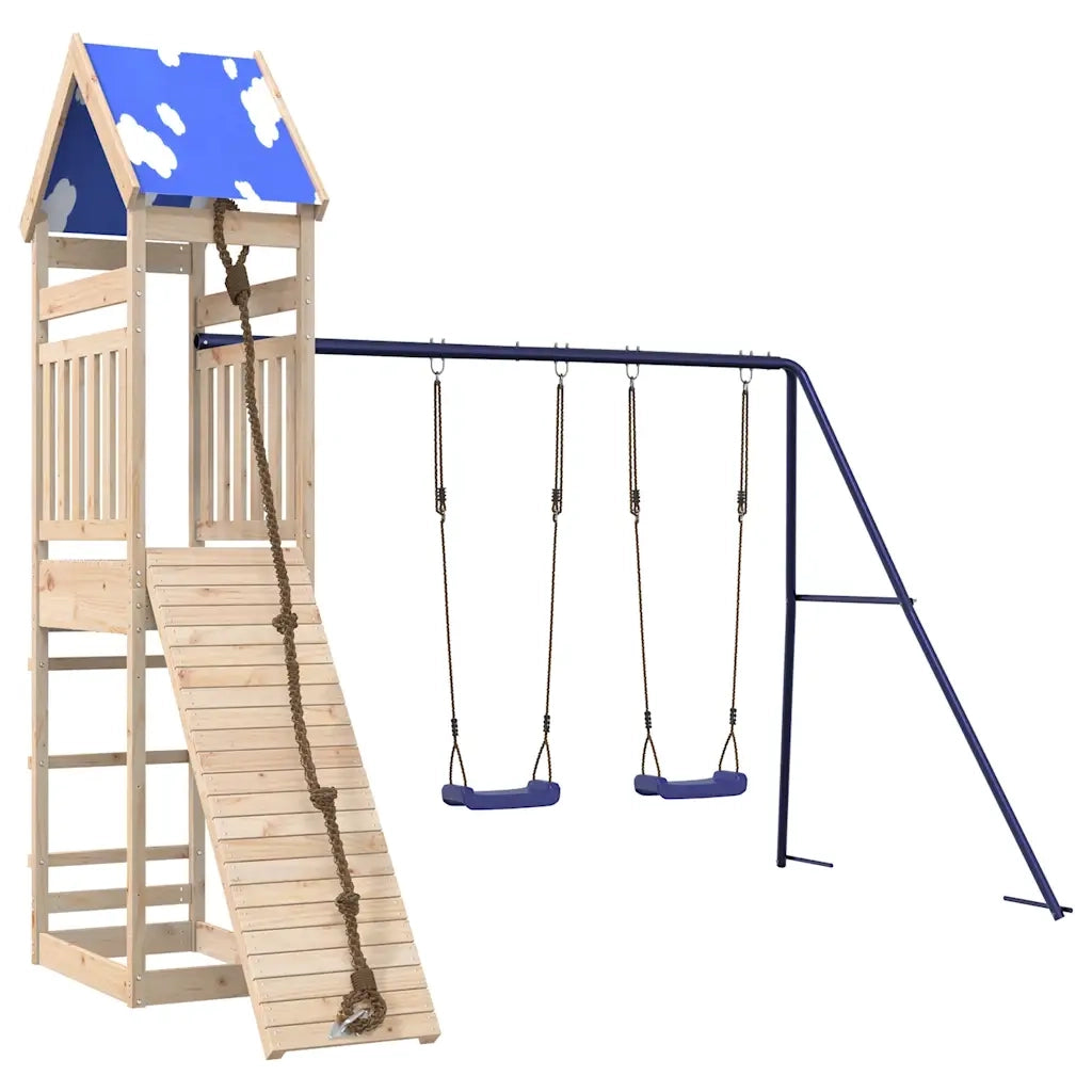 Set da Gioco da Esterno in Legno Massello di Pino 3279031