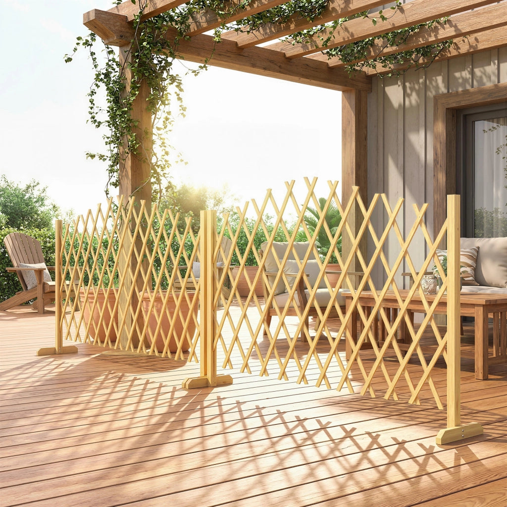Barriere Estensibili in Legno di Pino ¨C zephmum ¨C 180x30x103 cm