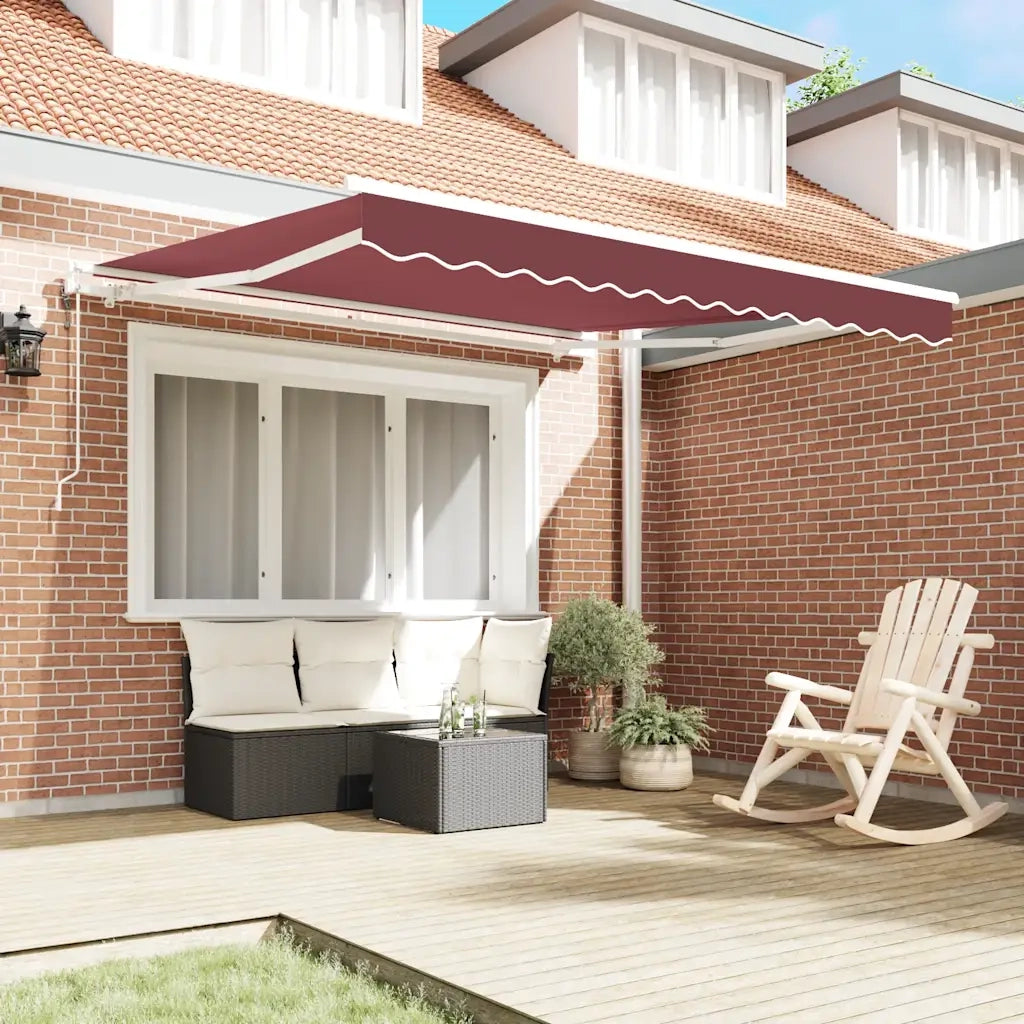 Tenda da Sole Retrattile Automatica Bordò 300x250 cm 3214970