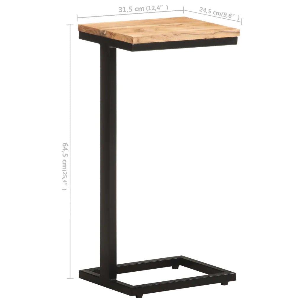 Tavolini Laterali 2 pz 31,5x24,5x64,5 cm Massello d'Acacia 321971