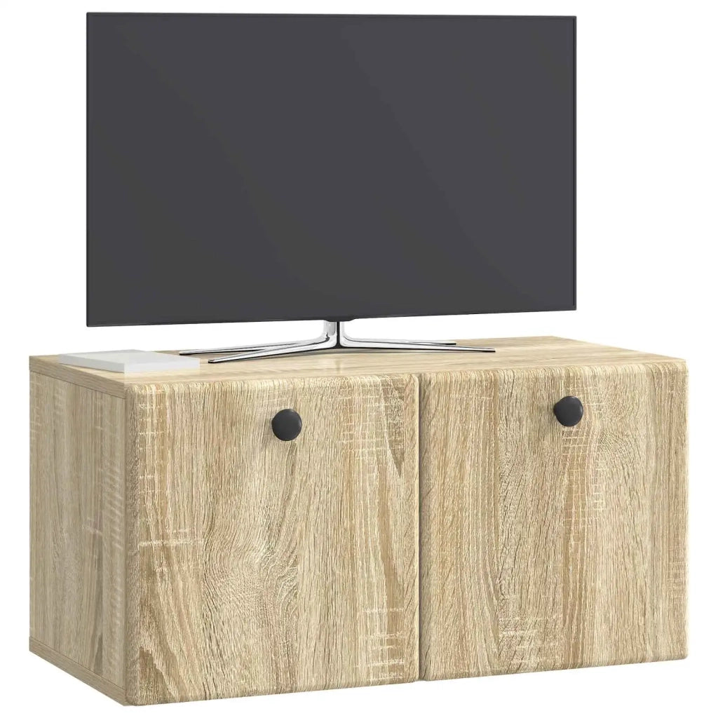 Mobile Porta TV da Muro 59,5 x 31 x 30 cm Rovere Sonoma 899217