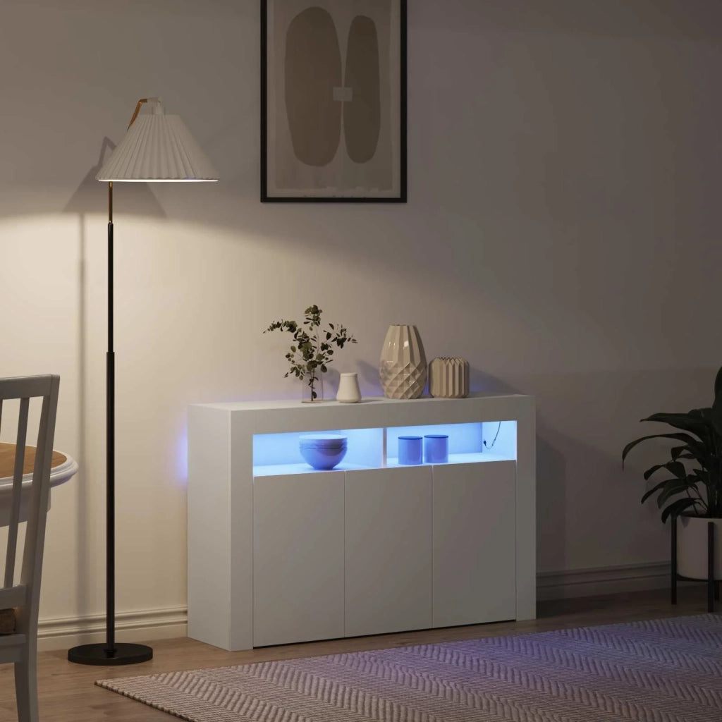 Credenza Bianco 116 x 30 x 75 cm Legno multistrato 3333876