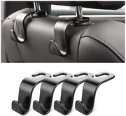 Accessori auto - Haken per sostegno di testa - 4 pezzi - Accessori per auto - Materiale duraturo - Amplia lo spazio - Mantiene l'abitacolo in ordine - Sostegno di testa con haken