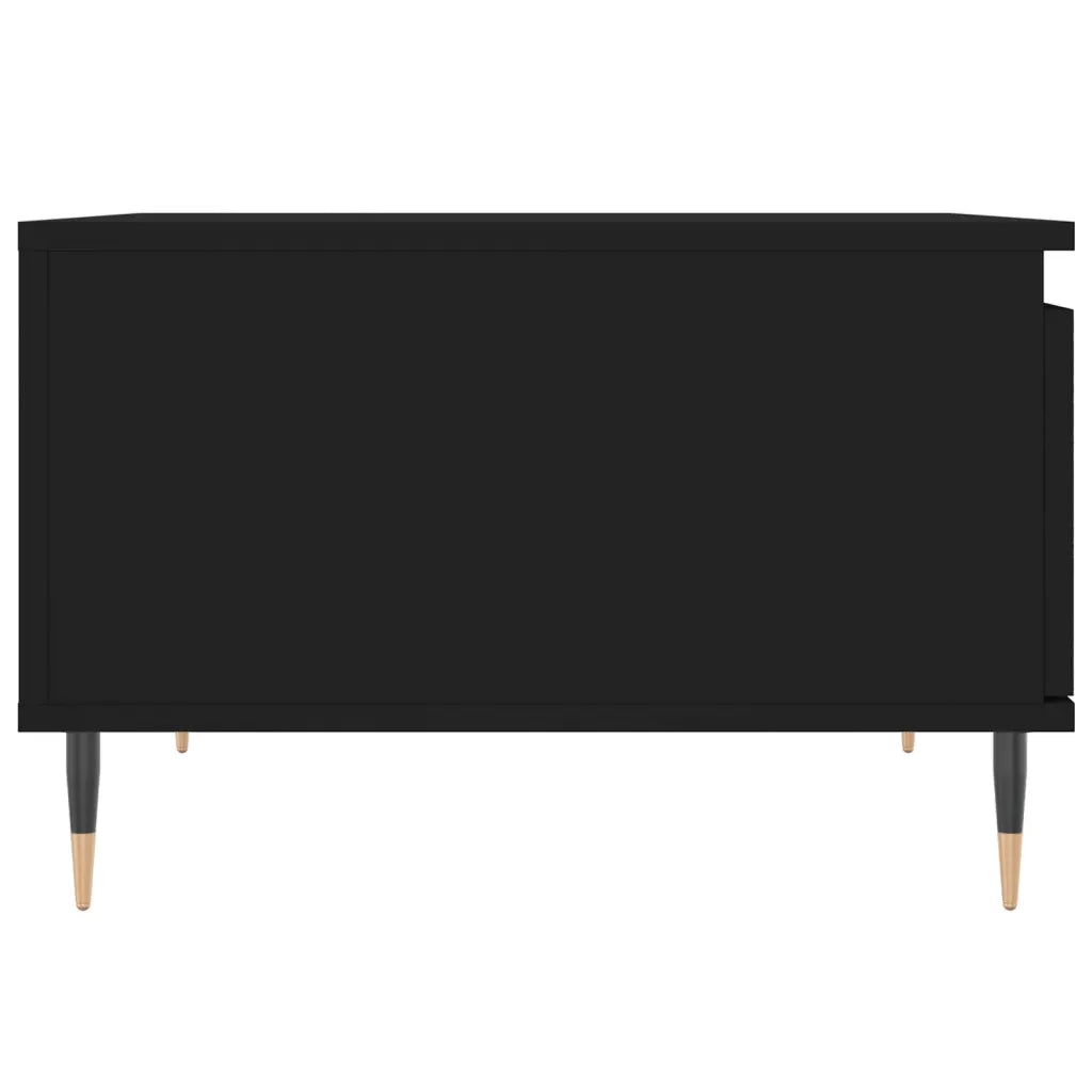 Tavolino da salotto | Tavolino da caff¨¨ | Tavolino da Soggiorno Nero 55x55x36,5 cm in Legno Multistrato