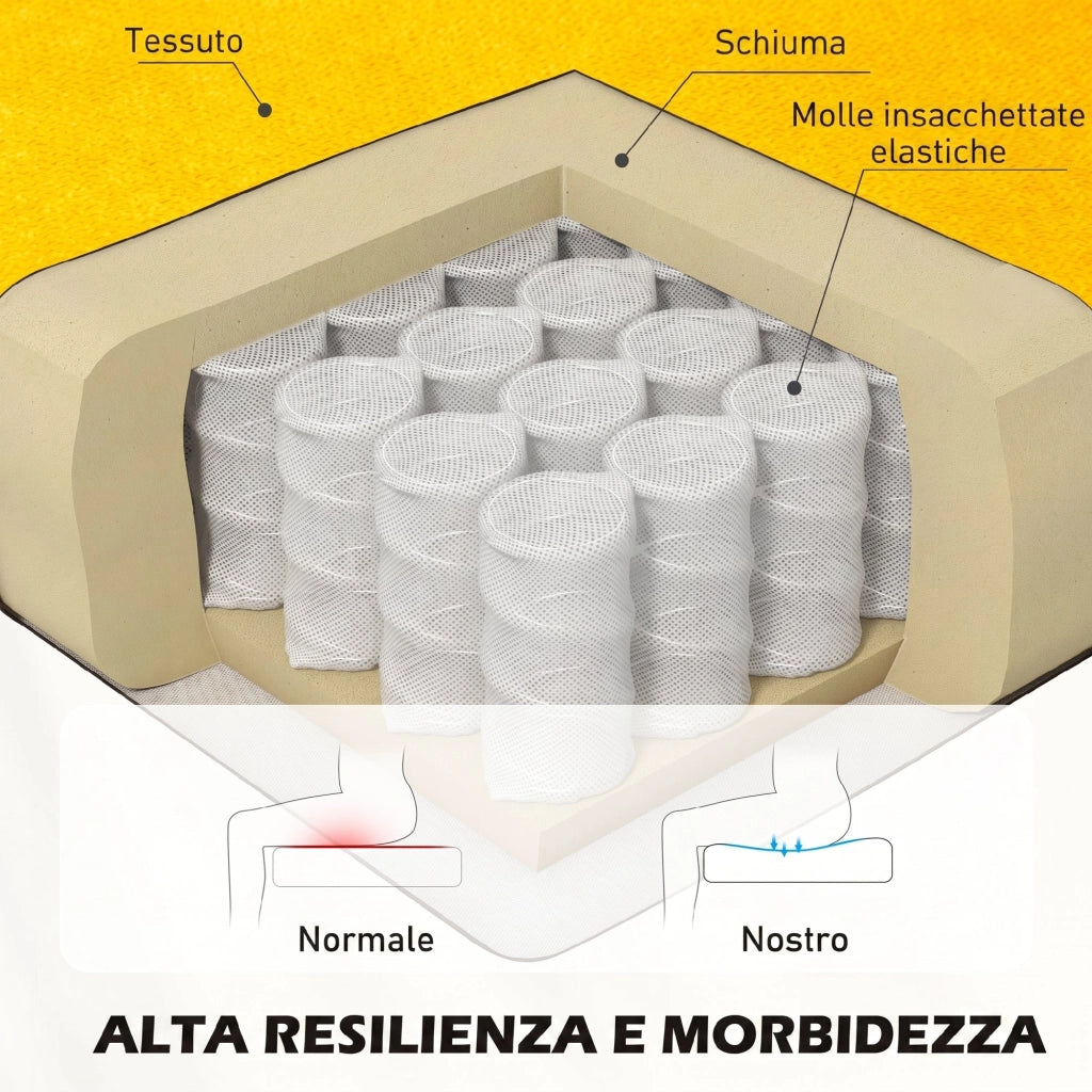 Poltrona Camera da Letto in Stile Francese 74x86x102 cm con Ampia Seduta e Gambe in Legno in Velluto Giallo