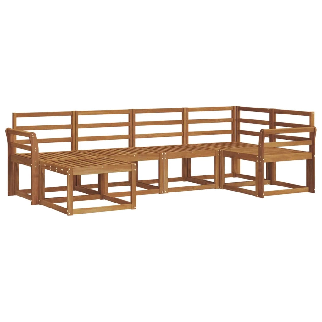 Set di divani da esterno 6 pcs Naturale