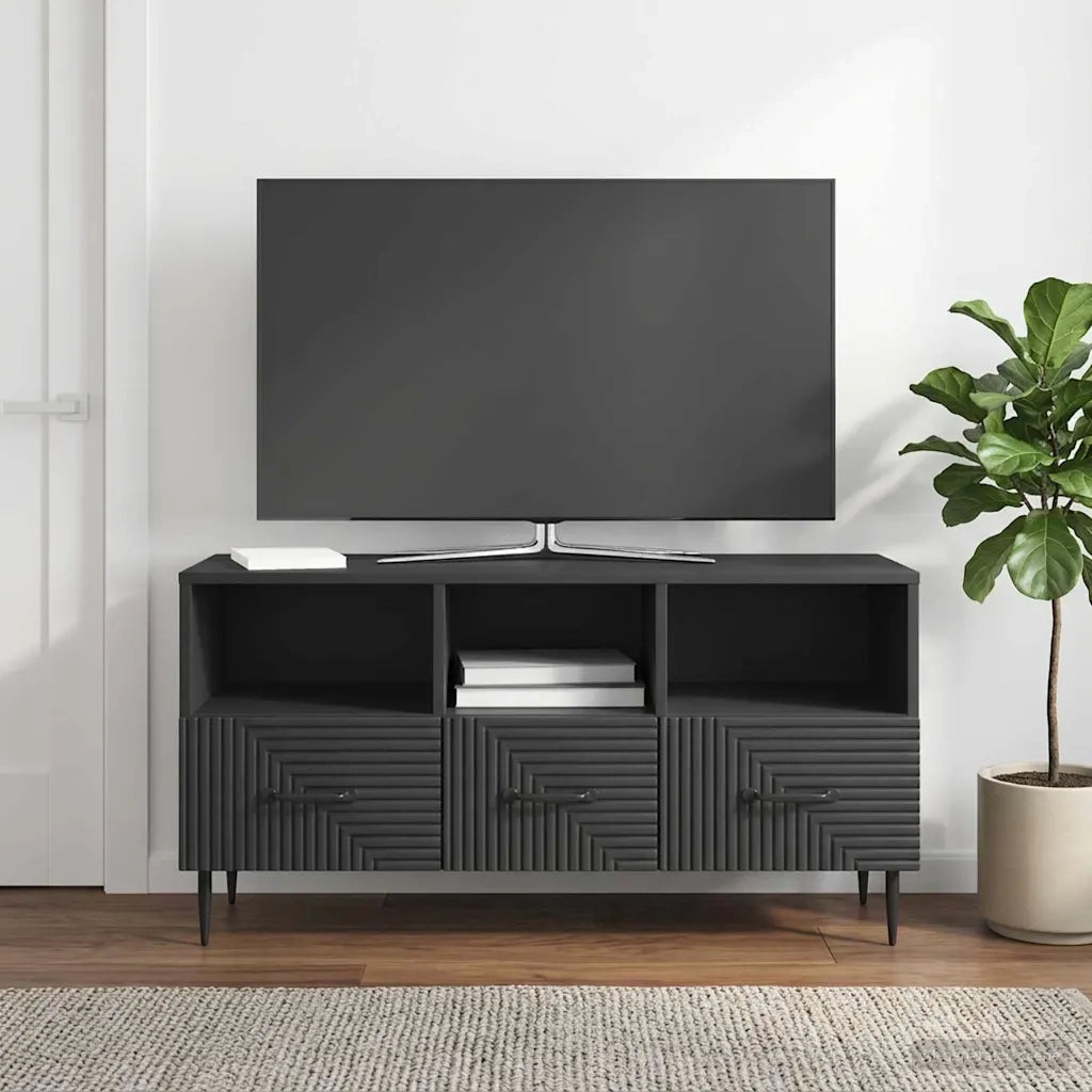 Mobile TV Nero 102 x 34,5 x 50 cm Legno ingegnerizzato 894906