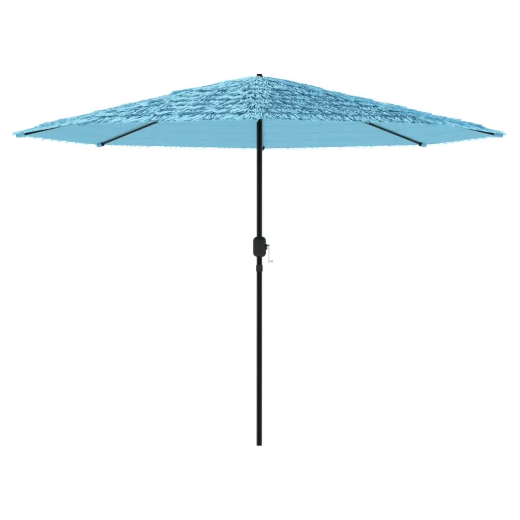 Ombrellone Giardino con Palo in Acciaio Blu 324x324x247 cm 4005110