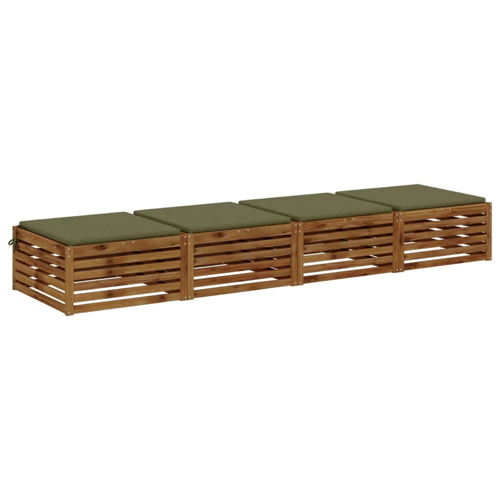 Cuscini per Sedia in 4 Pezzi SOEST 4 pz 100% Poliestere 944586