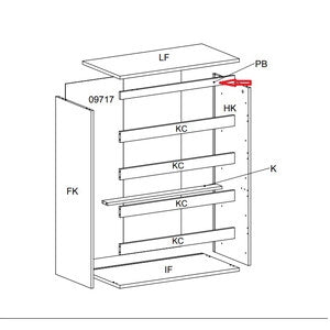 R TRAVERSO PB X KIT CASSETTIERA 5C NOVA 77X40X107 BIANCA- 1,0 pz