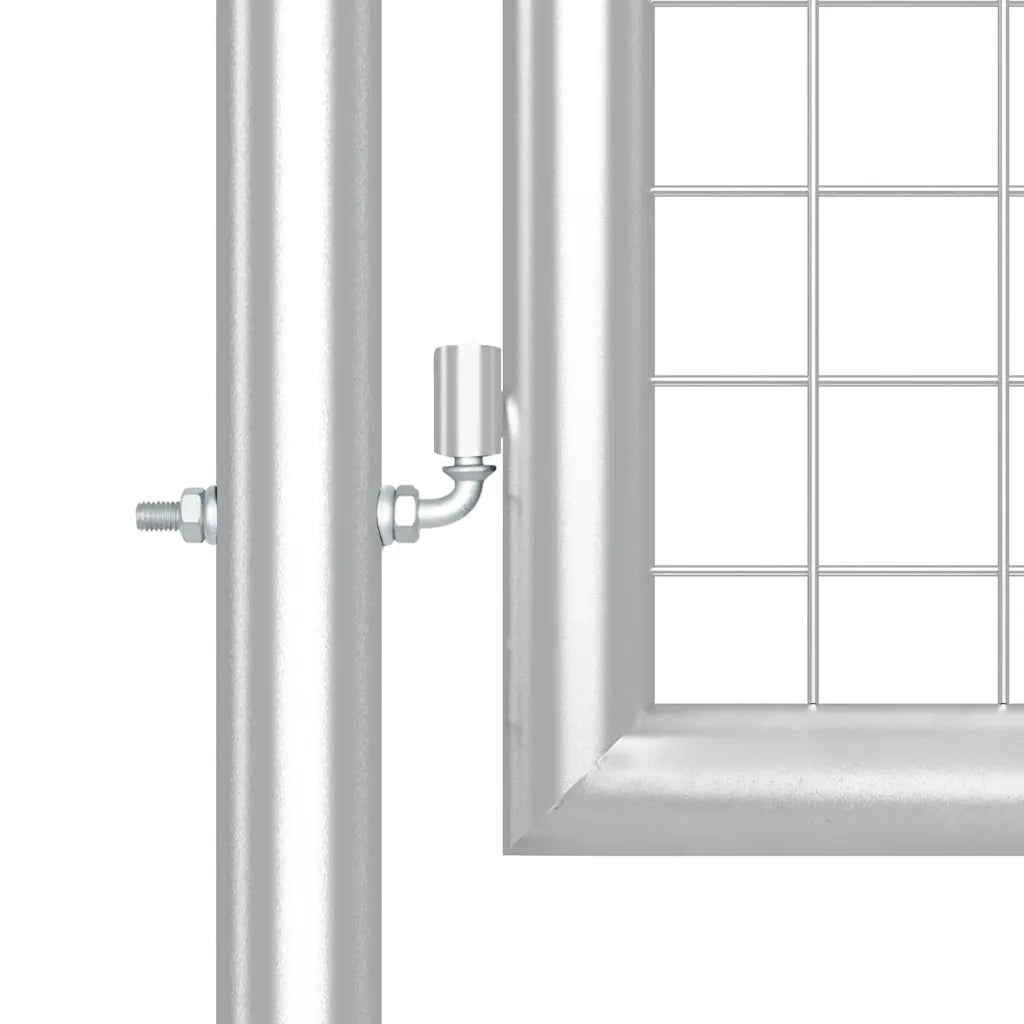 Cancello da Giardino in Rete Argento 500x125 cm in Acciaio Zincato 154558
