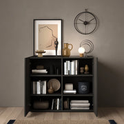 Madia Giarole, Credenza 4 Ripiani, 121x44x114h cm Marrone Noce