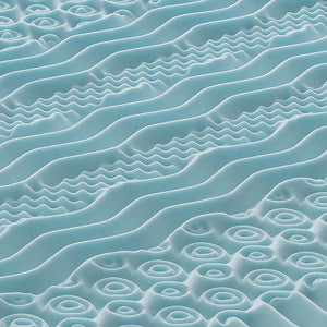 Topper Piazza e Mezza 140x200 in memory foam 5 cm con rivestimento in aloe vera sfoderabile - 9 Zone di Comfort