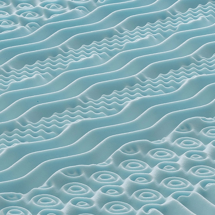 Topper Piazza e Mezza 140x200 in memory foam 5 cm con rivestimento in aloe vera sfoderabile - 9 Zone di Comfort