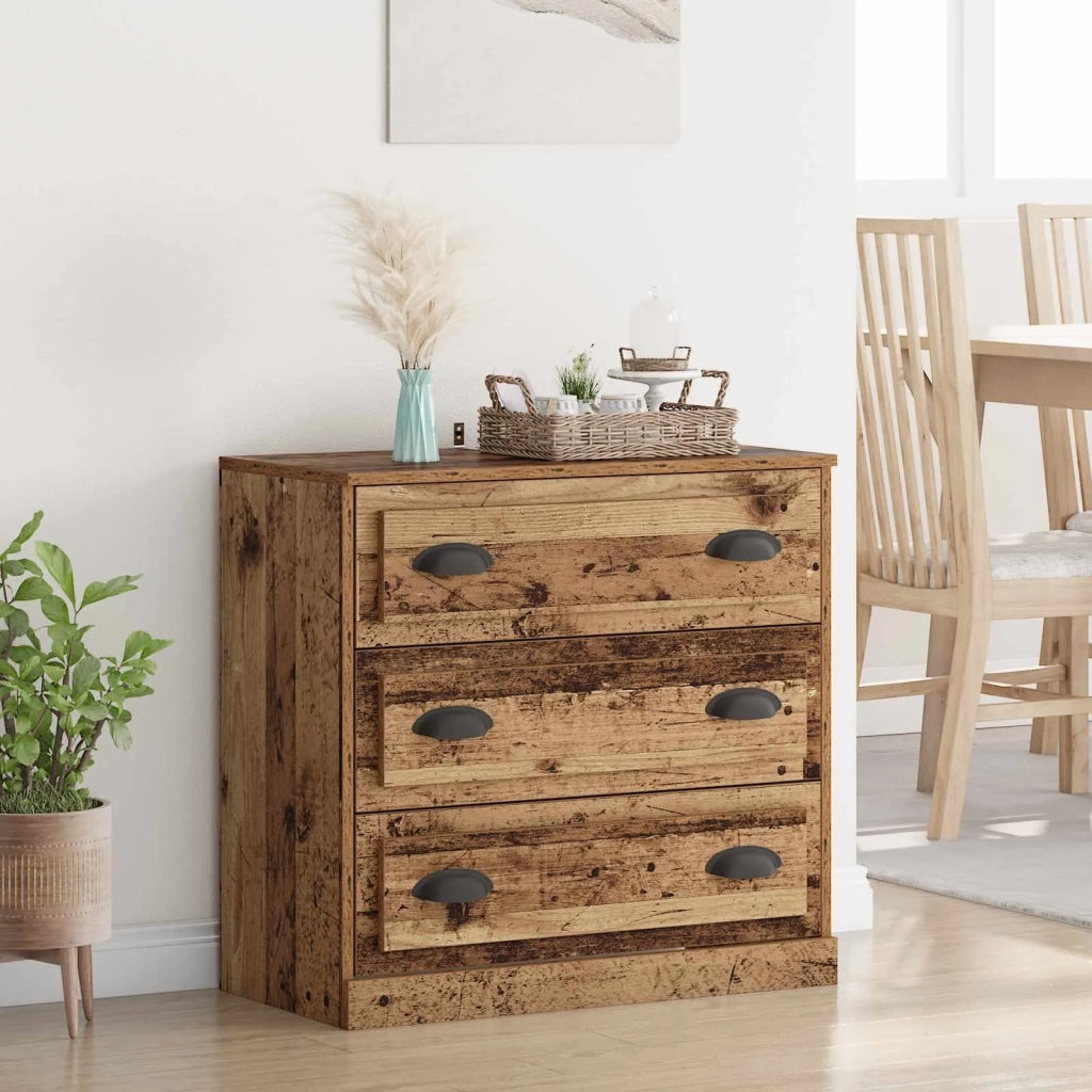 Credenza | Madia | Buffet da pranzo | Armadio da pranzo Legno vecchio 70 x 35,5 x 67,5 cm Legno multistrato