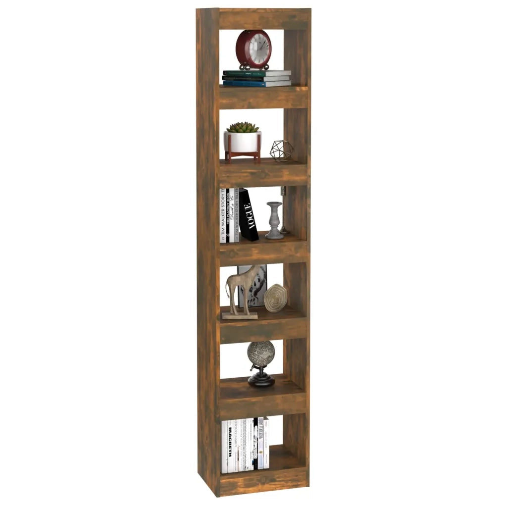 Libreria/Divisorio Rovere Fumo 40x30x198 cm 813596