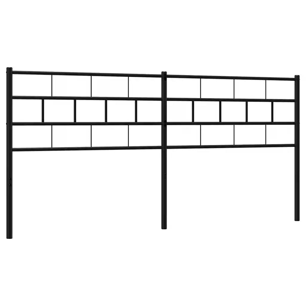 Testiera in Metallo-Testiera in Ferro-Testata Nero 193 cm 977138