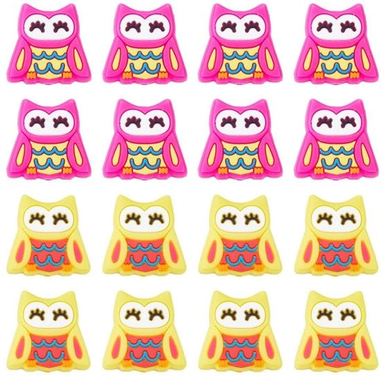 Cordone in Silicone 16 pezzi - Uccello Cordone - Cordone Animale - Cordone in Gomma - Cordone DIY - Diametro: 3,5 mm
