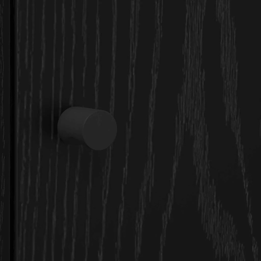 Credenza | Madia | Buffet da pranzo | Armadio da pranzo Rovere Nero 35 x 37 x 142 cm Legno multistrato
