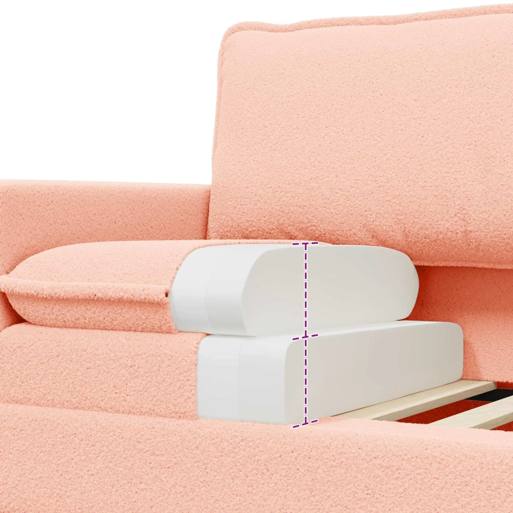 Set di divani 2 pz Rosa Tessuto 3417037