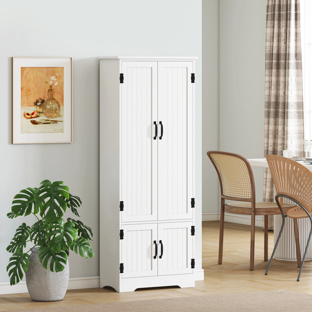 Armadio da cucina ¨C zephmum ¨C bianco 2 ante 3 ripiani