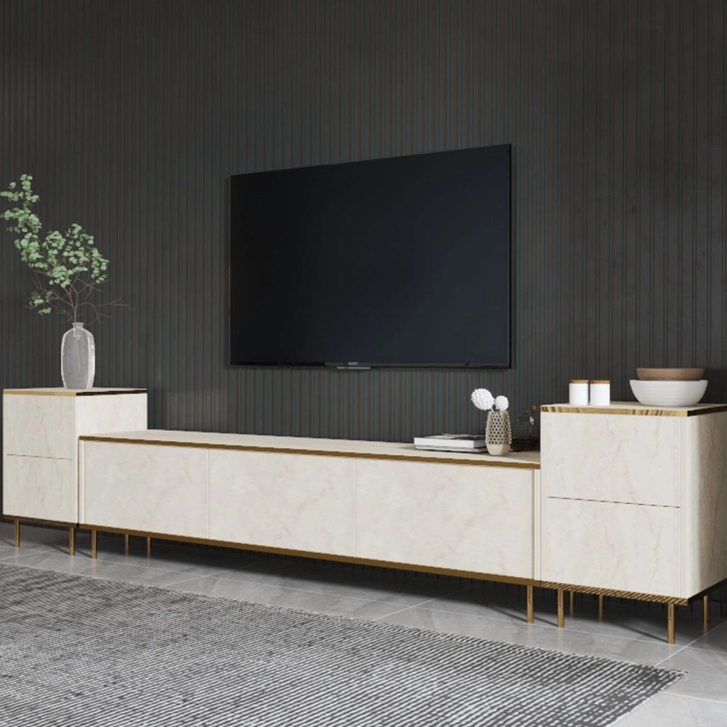 Porta TV in legno "Imaj" - 260 x 35 x 60 cm - TravertinOr