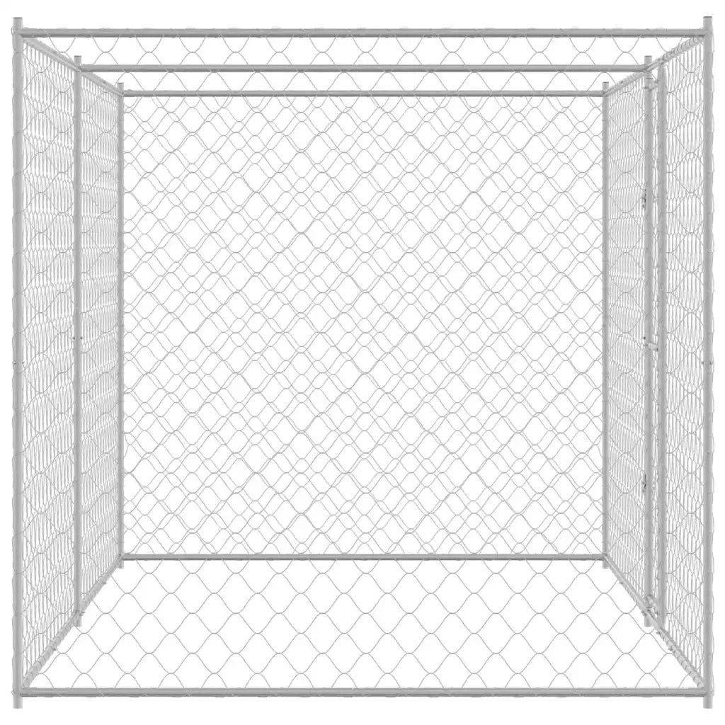 Gabbia per cani Argento 400 x 200 x 200 cm Acciaio zincato