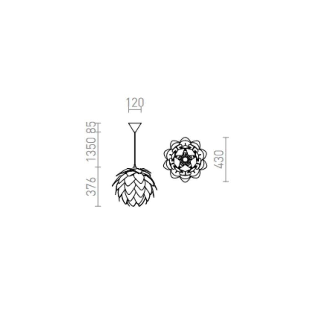 Lampadario ENCOMBRE a sospensione PVC bianco 230V E27 42W