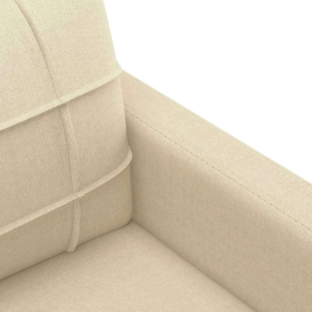 Divano a 3 Posti-Sofa 3 Posti Crema 180 cm in Tessuto 380499