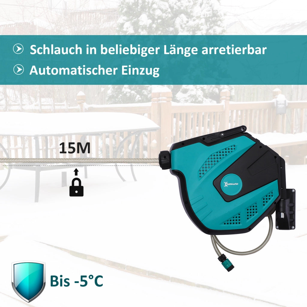 Mobile da bagno con porta asciugamani e scatola per tubo doccia ¨C zephmum ¨C Verde, Nero, 15 m