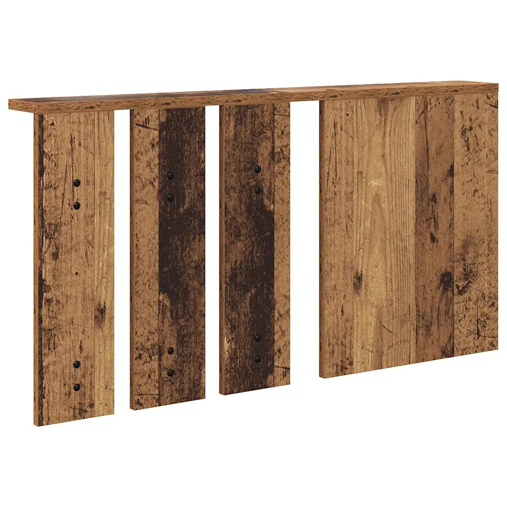 vidaXL Appendiabiti a muro con specchio Legno vecchio 85 x 10 x 45 cm