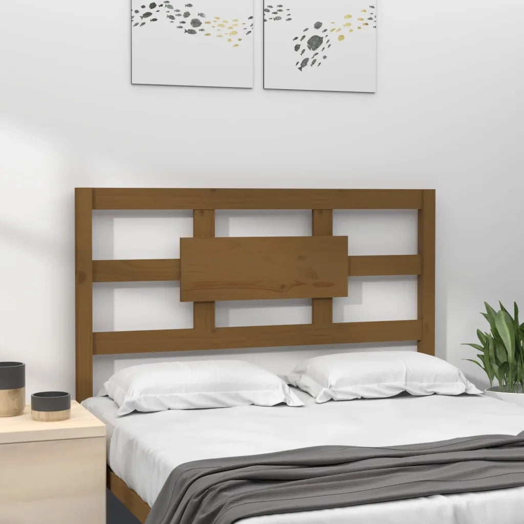 Testiera per Letto Marrone Miele 95,5x4x100 cm in Pino Massello cod mxl 31770