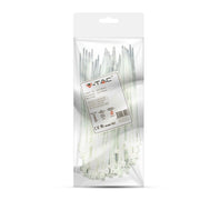 Tie per cavi - 3,5*150 mm bianco 100pcs/pacco