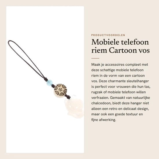 Accessorio per chiave in chalcedonia naturale - 9,5 x 2,3 cm - Hanger per telefono e portafoglio - Decorazione