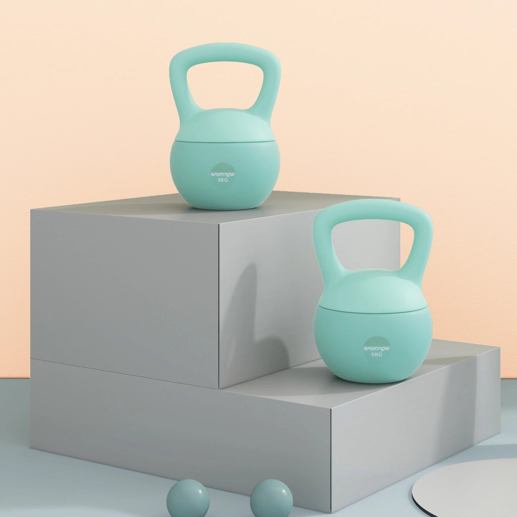Kettlebell Pesa Rusa 6 kg ¨C zephmum ¨C Verde 19x19x28 cm