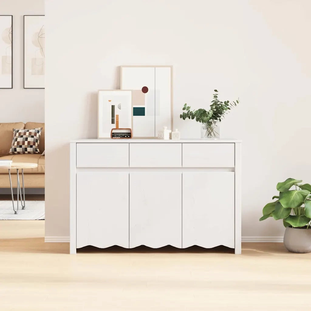 Credenza con cassetto Drammen Bianco 114 x 43 x 75,5 cm 42003039