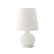 Lampada da Tavolo JUDY 32cm in Vetro Satinato e Metallo Bianco, Doppia Accensione E14+E27, Design Moderno per Interni IP20 - Rossini Group