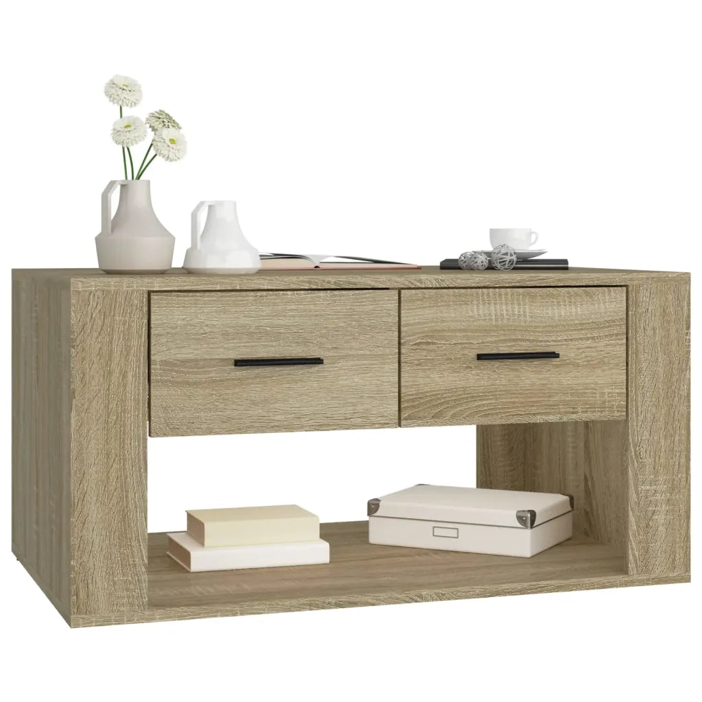 Tavolino da Salotto Rovere Sonoma 80x50x40 cm Legno Multistrato 816531