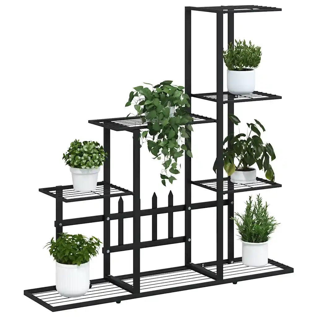 Portapiante 94,5x25x88 cm Nero in Metallo 336112