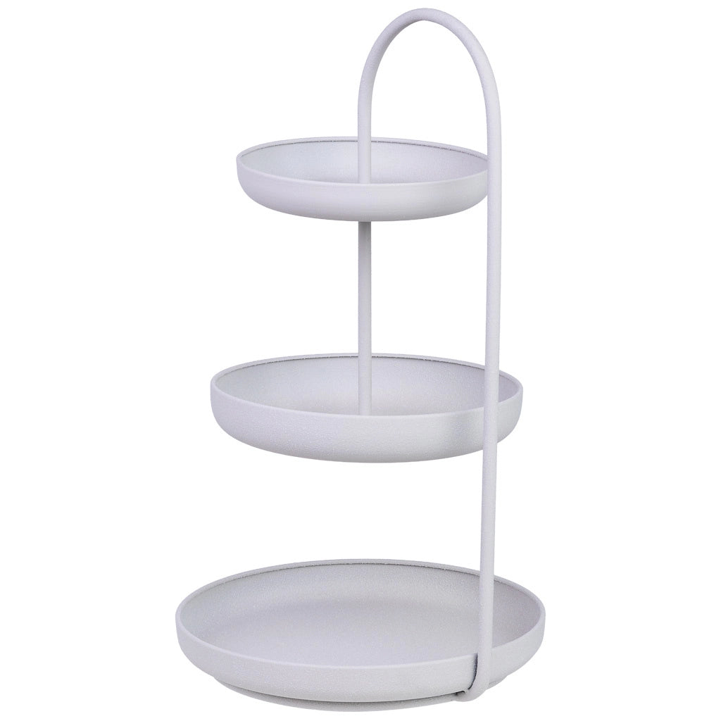 Vassoio decorativo in metallo 31x30x53h cm