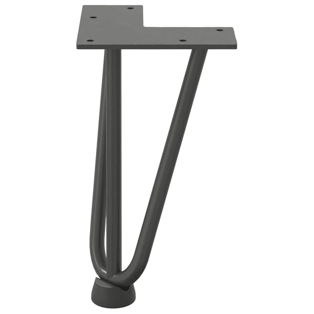 Set di 4 gambe a forcina per tavolino da 20 cm con gambe dal design moderno in acciaio massiccio color antracite 02_0056733