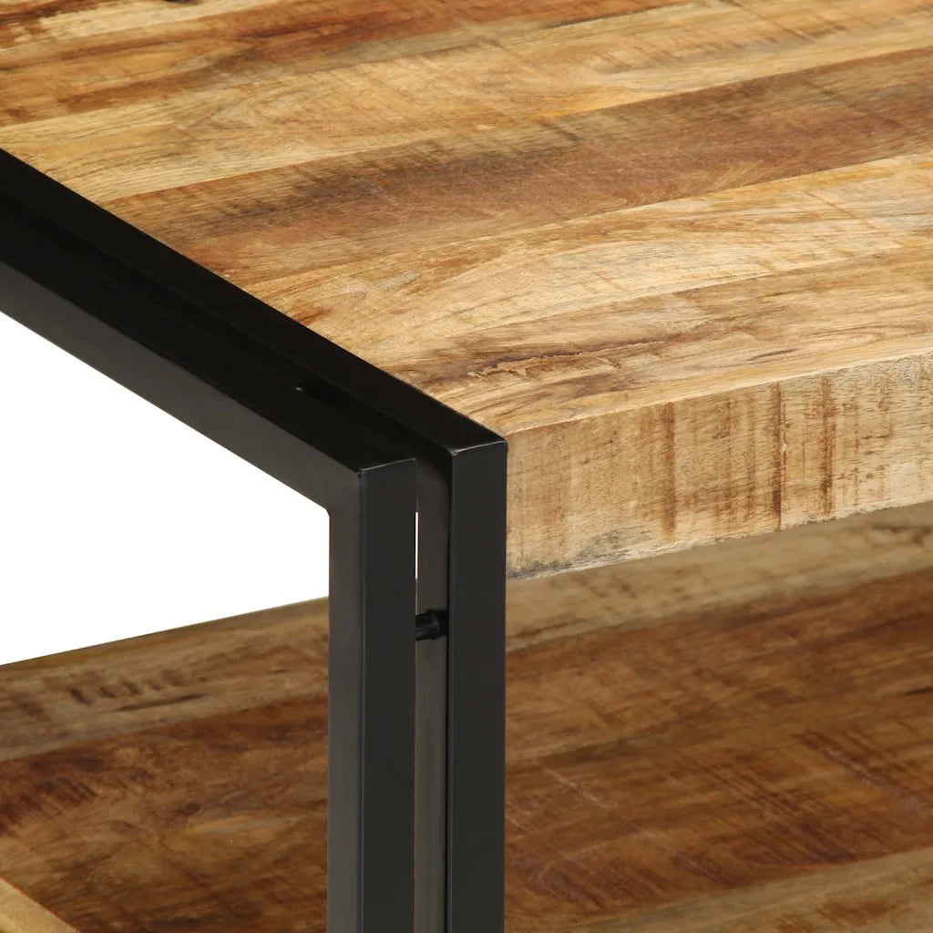 Tavolino 70x50x38 cm in Legno Massello di Mango Grezzo 4102718