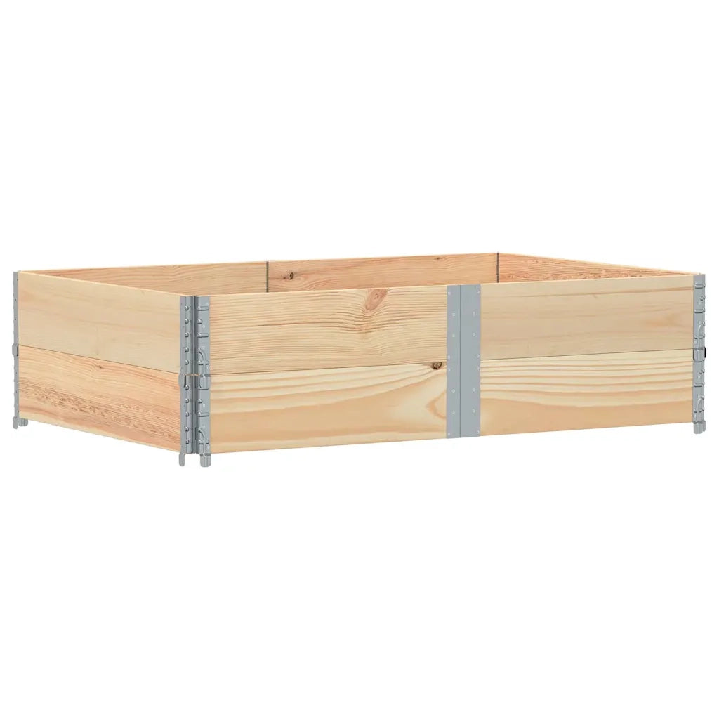 Paretali per Pallet 2 pz 150x100 cm in Legno Massello di Pino
