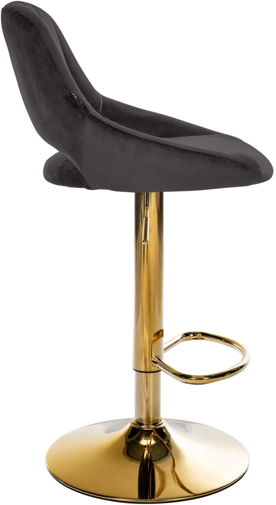 Sgabello da bar Milet velluto oro 6