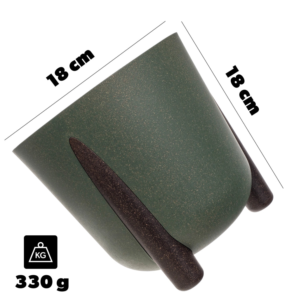 Vaso da fiori KADAX, coprivaso, con gambe, con inserto, moderno, verde, 18 cm