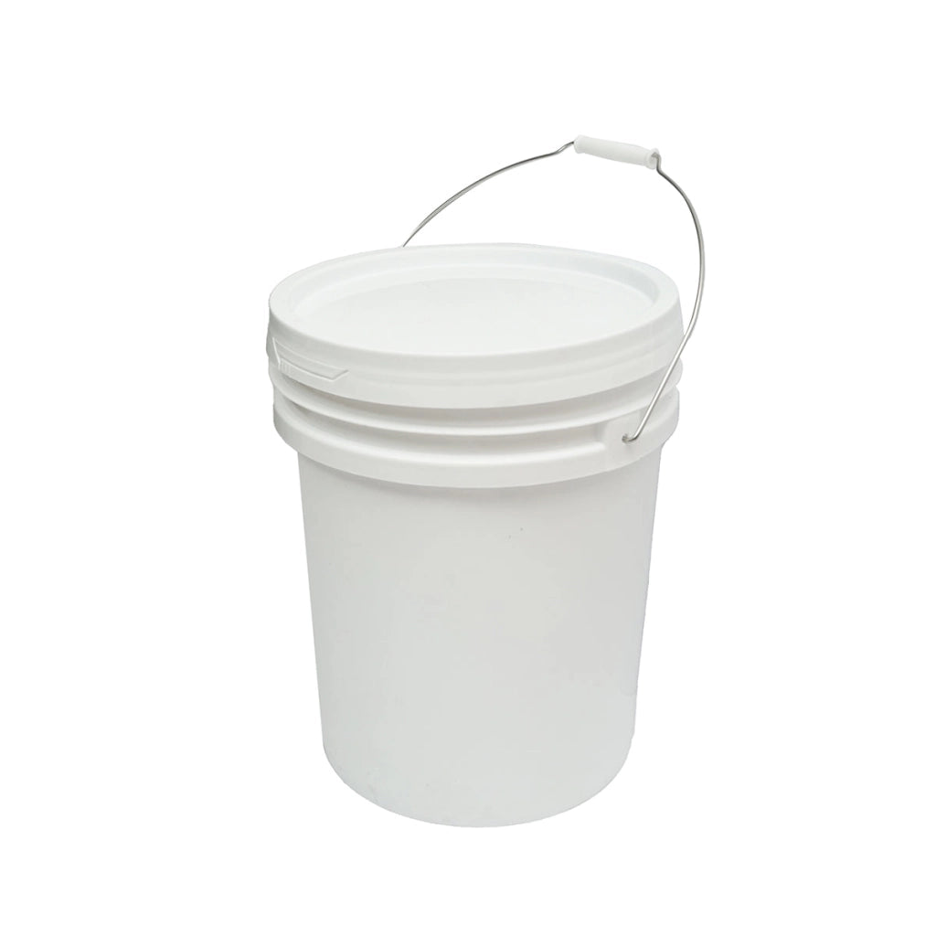 Secchio rotondo in plastica 20L con coperchio per miele di api